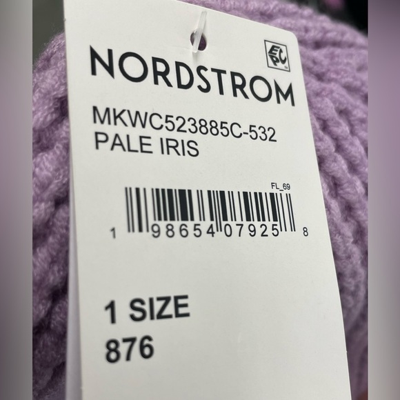 Michael Kors Lavender Ribbed Beanie main image 10